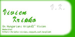 vivien kripko business card